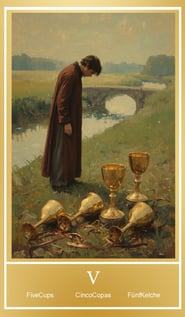 Fünf der Kelche