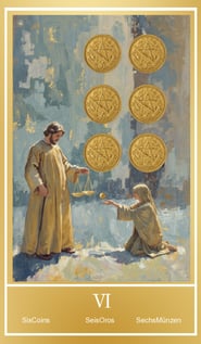Sechs der Münzen