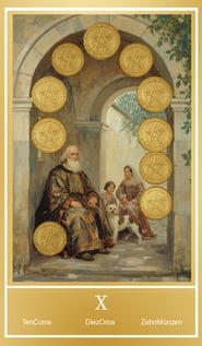 Zehn der Münzen
