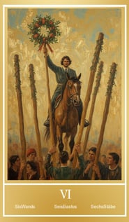 Sechs der Stäbe