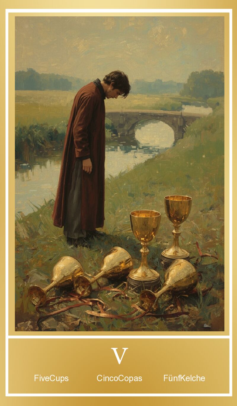 Fünf der Kelche