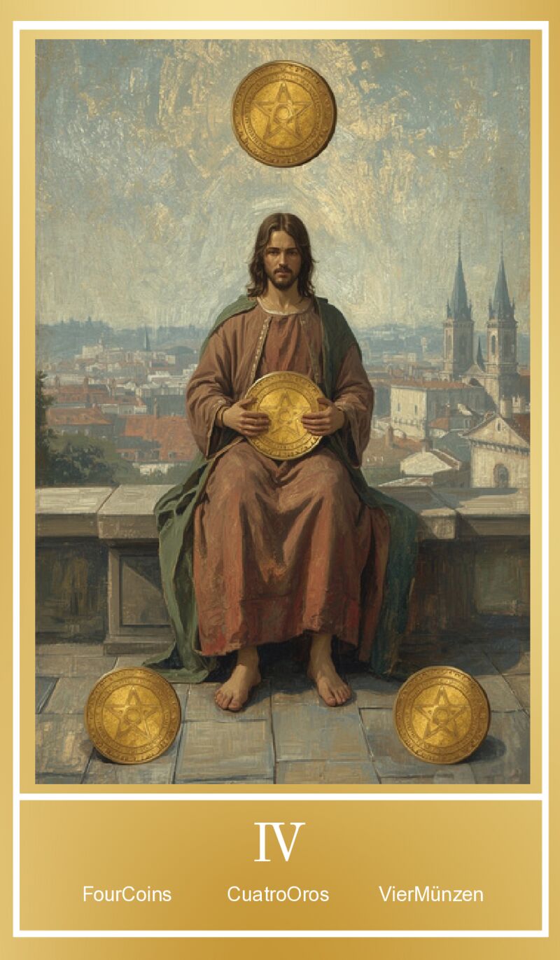 Vier der Münzen