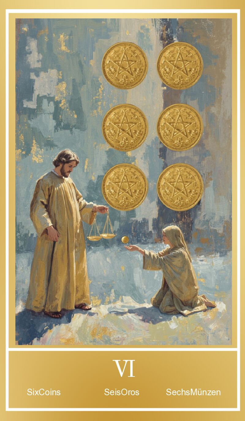 Sechs der Münzen
