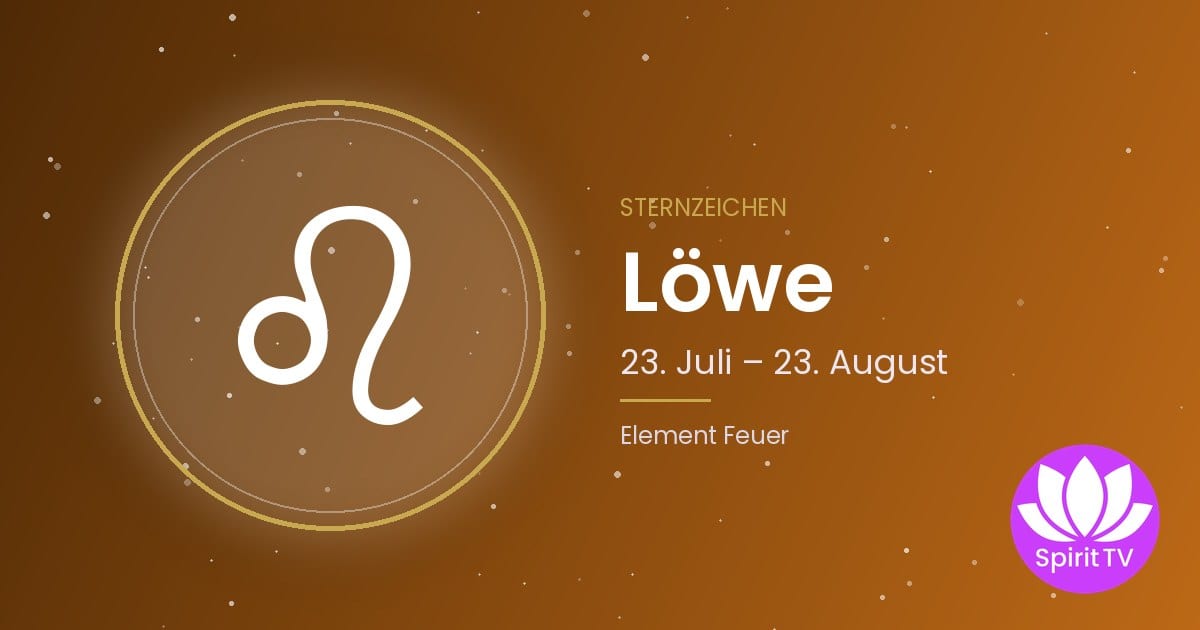 Symbol des Sternzeichens Löwe