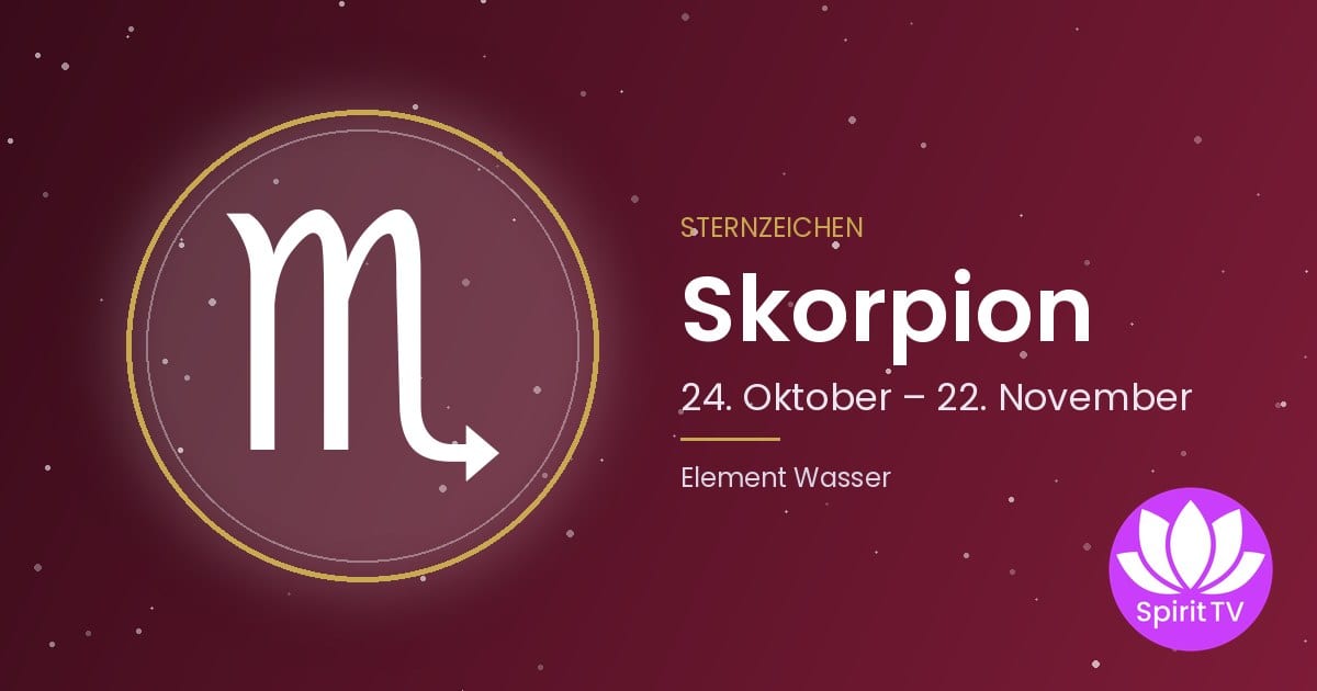 Symbol des Sternzeichens Skorpion