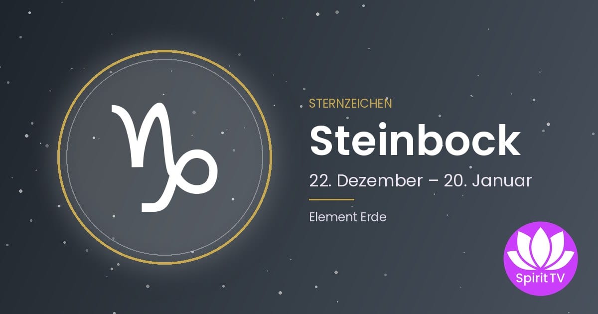 Symbol des Sternzeichens Steinbock