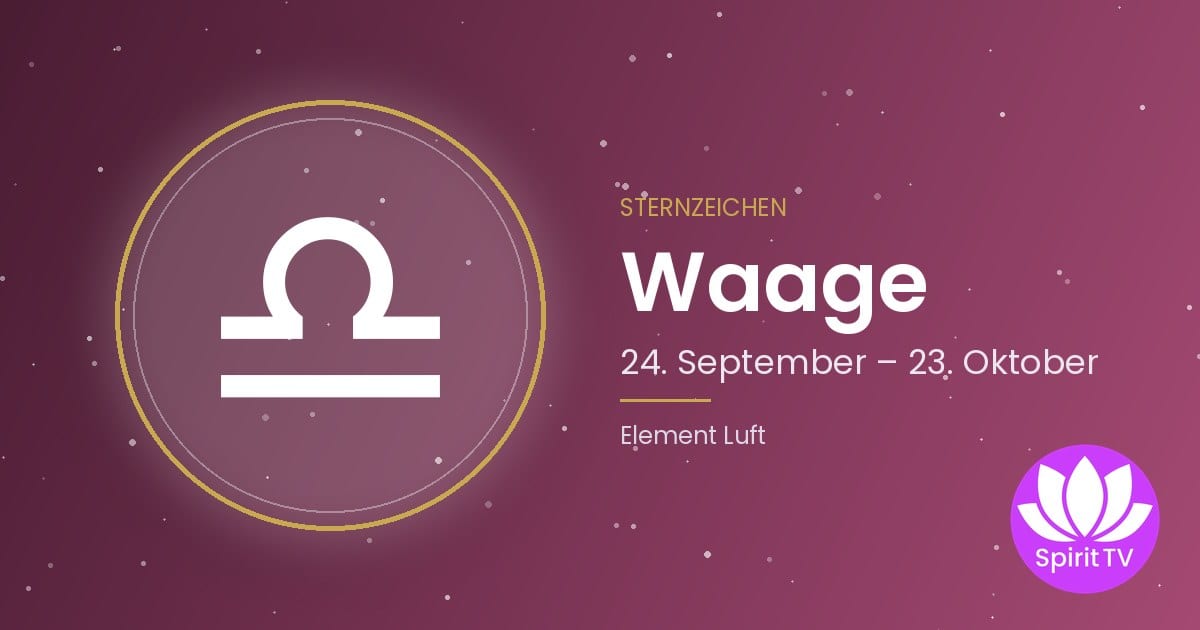 Symbol des Sternzeichens Waage