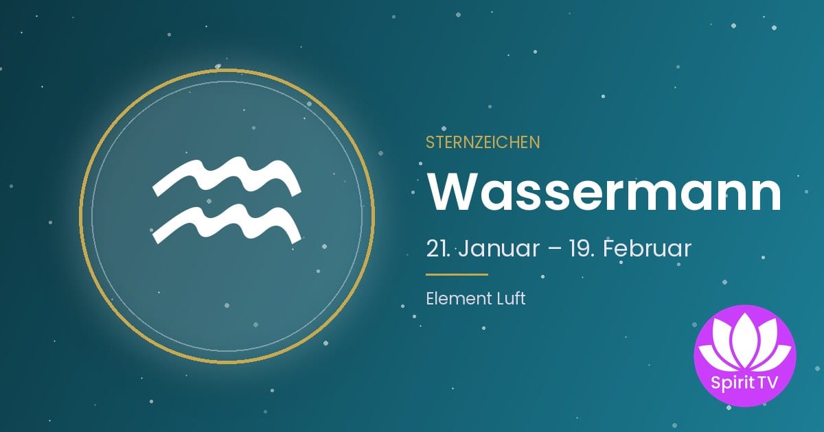 Symbol des Sternzeichens Wassermann