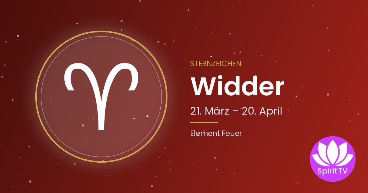 Symbol des Sternzeichens Widder